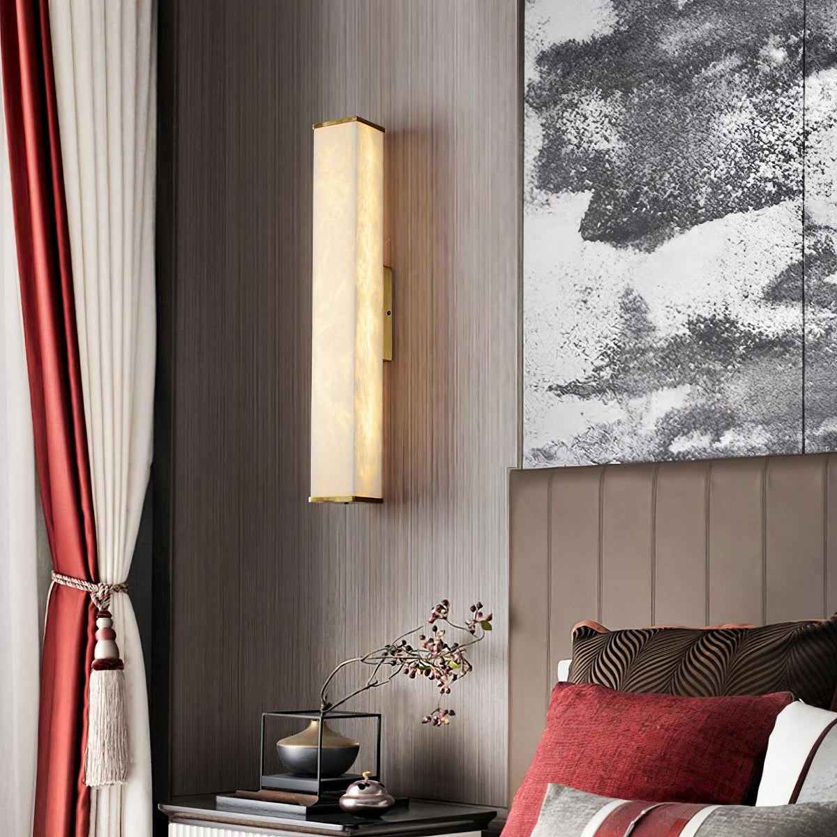 Whitenholm Alabaster Wall Light-Moonnatur