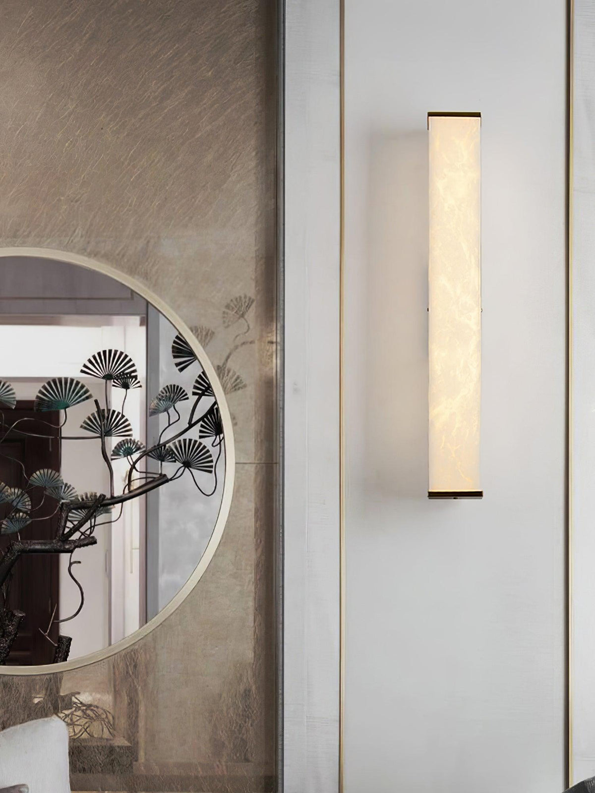 Whitenholm Alabaster Wall Light-Moonnatur