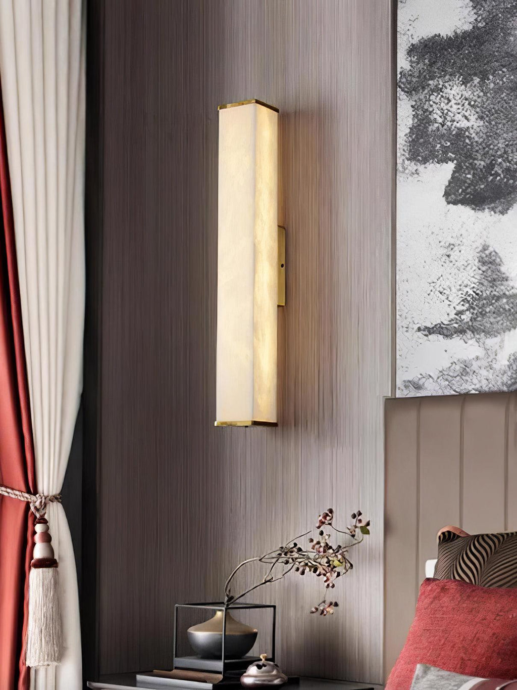 Whitenholm Alabaster Wall Light-Moonnatur