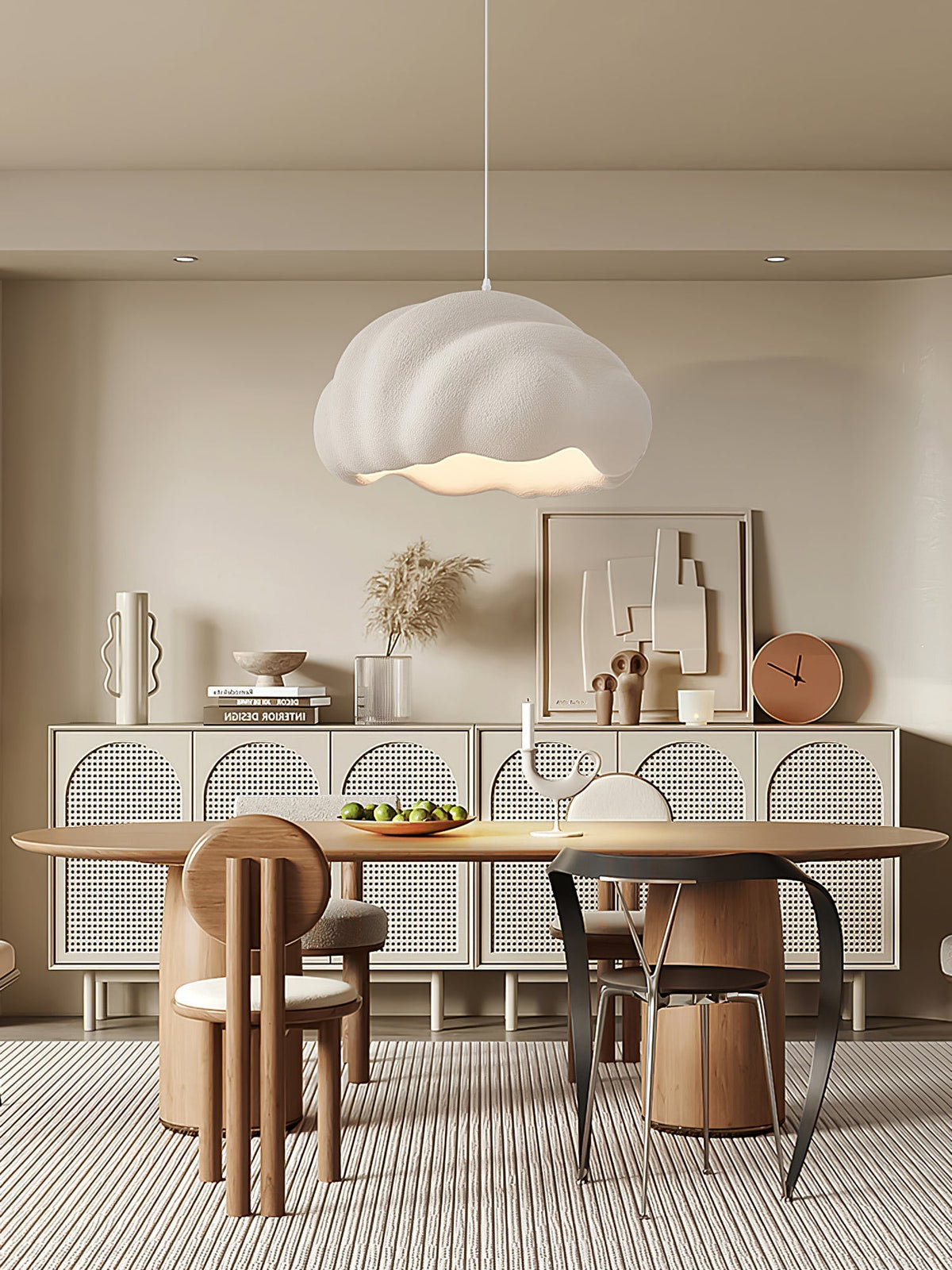 Tirena Polystyrene Pendant Light-Moonnatur