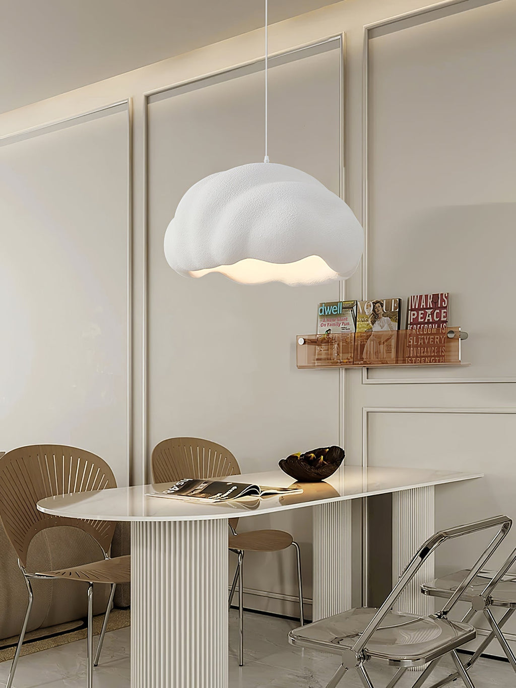 Tirena Polystyrene Pendant Light-Moonnatur