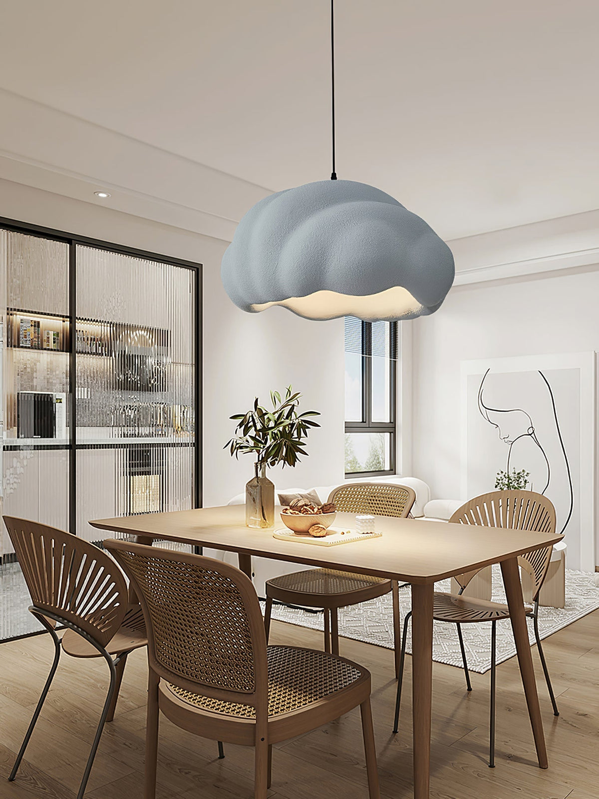 Tirena Polystyrene Pendant Light-Moonnatur