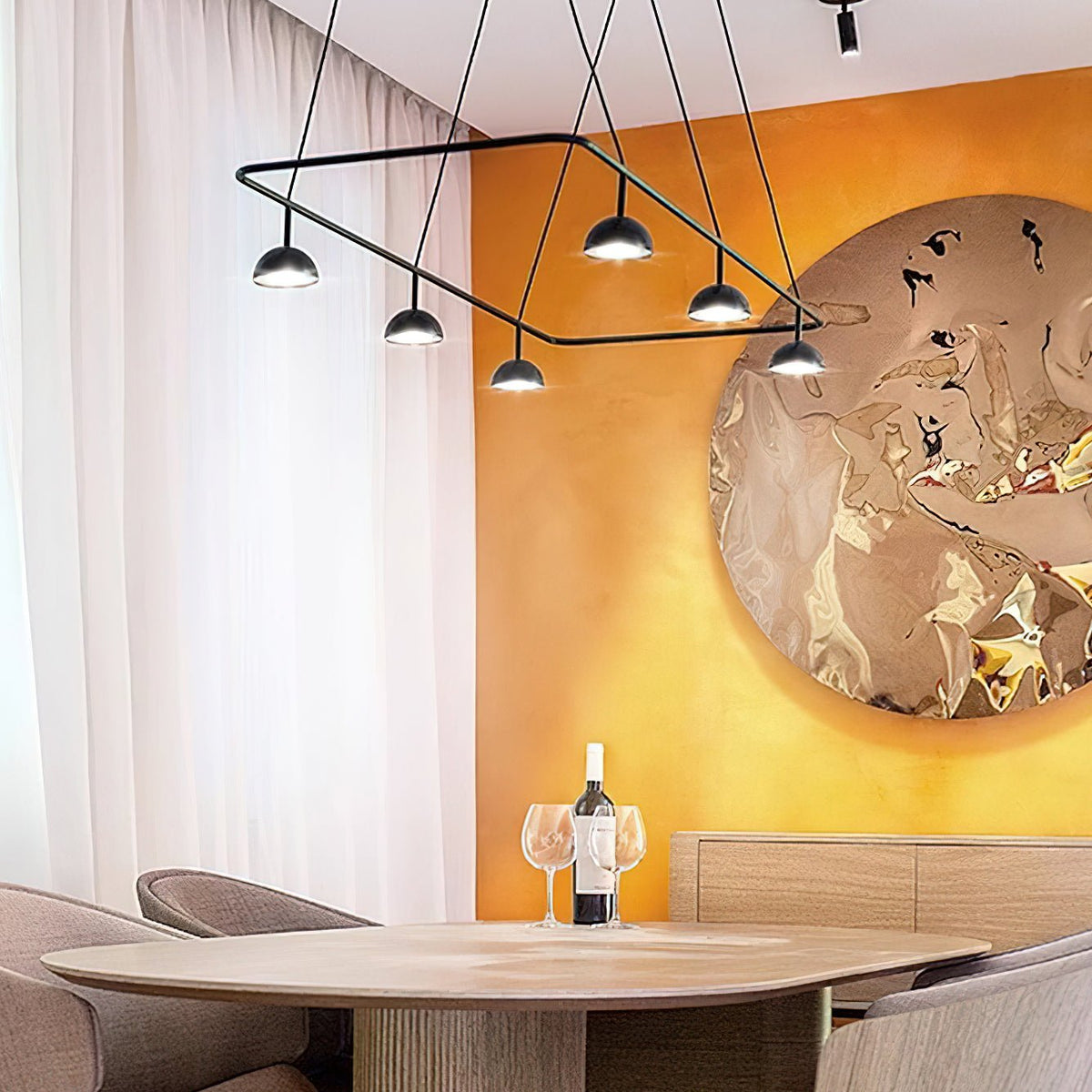 Haveria Metal Chandelier-Moonnatur