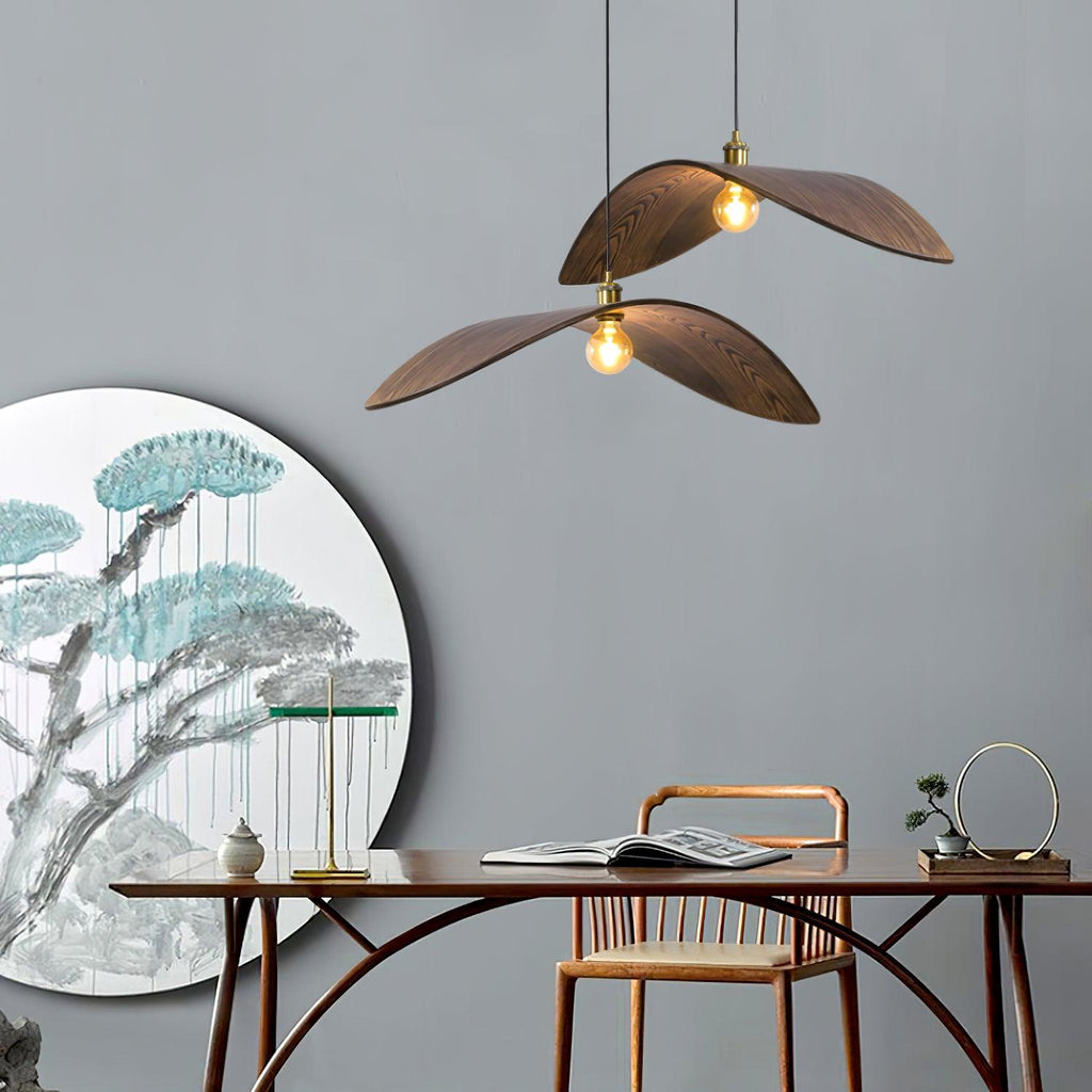 Elsenvale Wood Pendant Light-Moonnatur