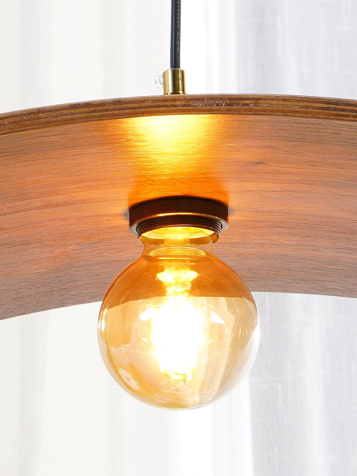 Elsenvale Wood Pendant Light-Moonnatur