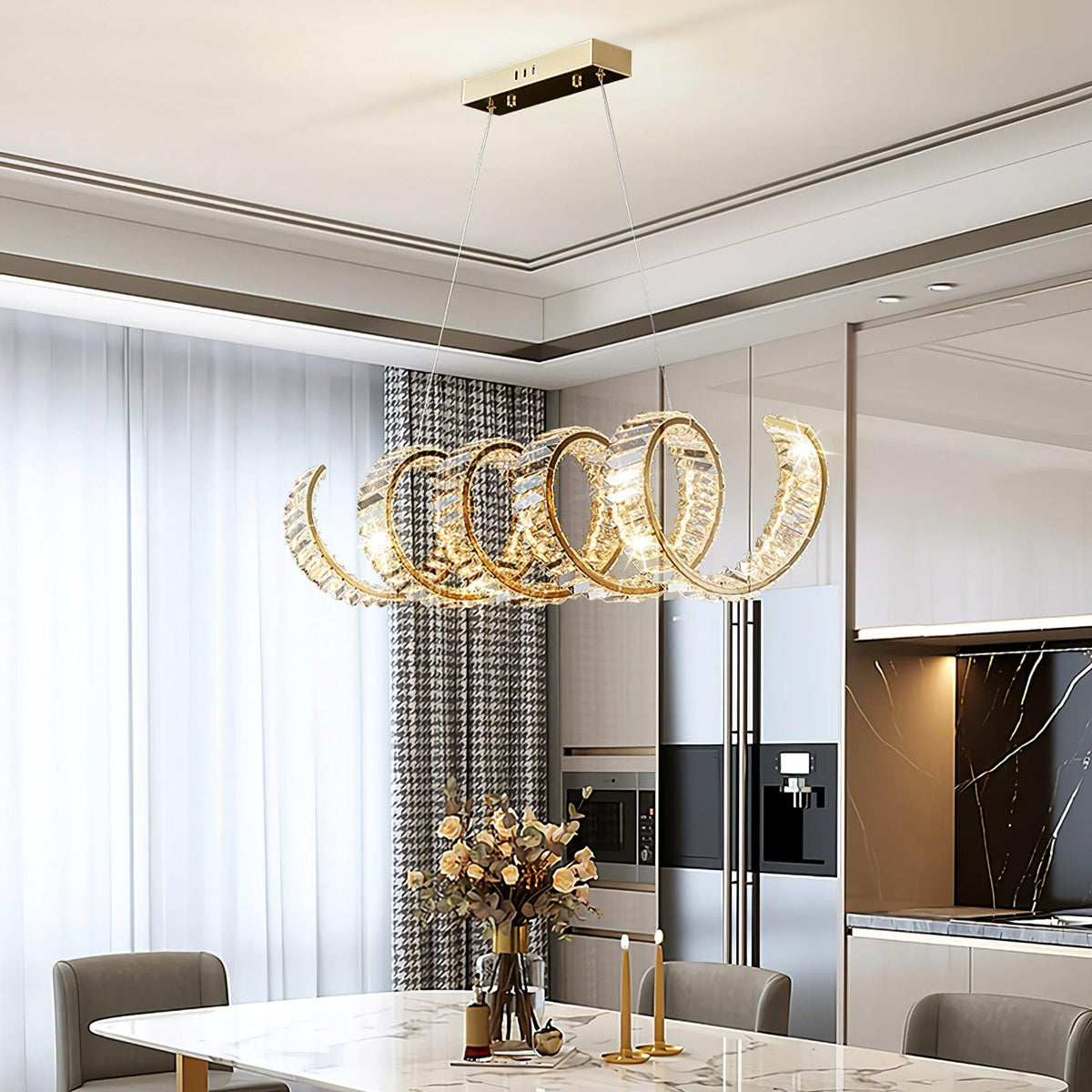 Embrlyn Crystal Chandelier-Moonnatur