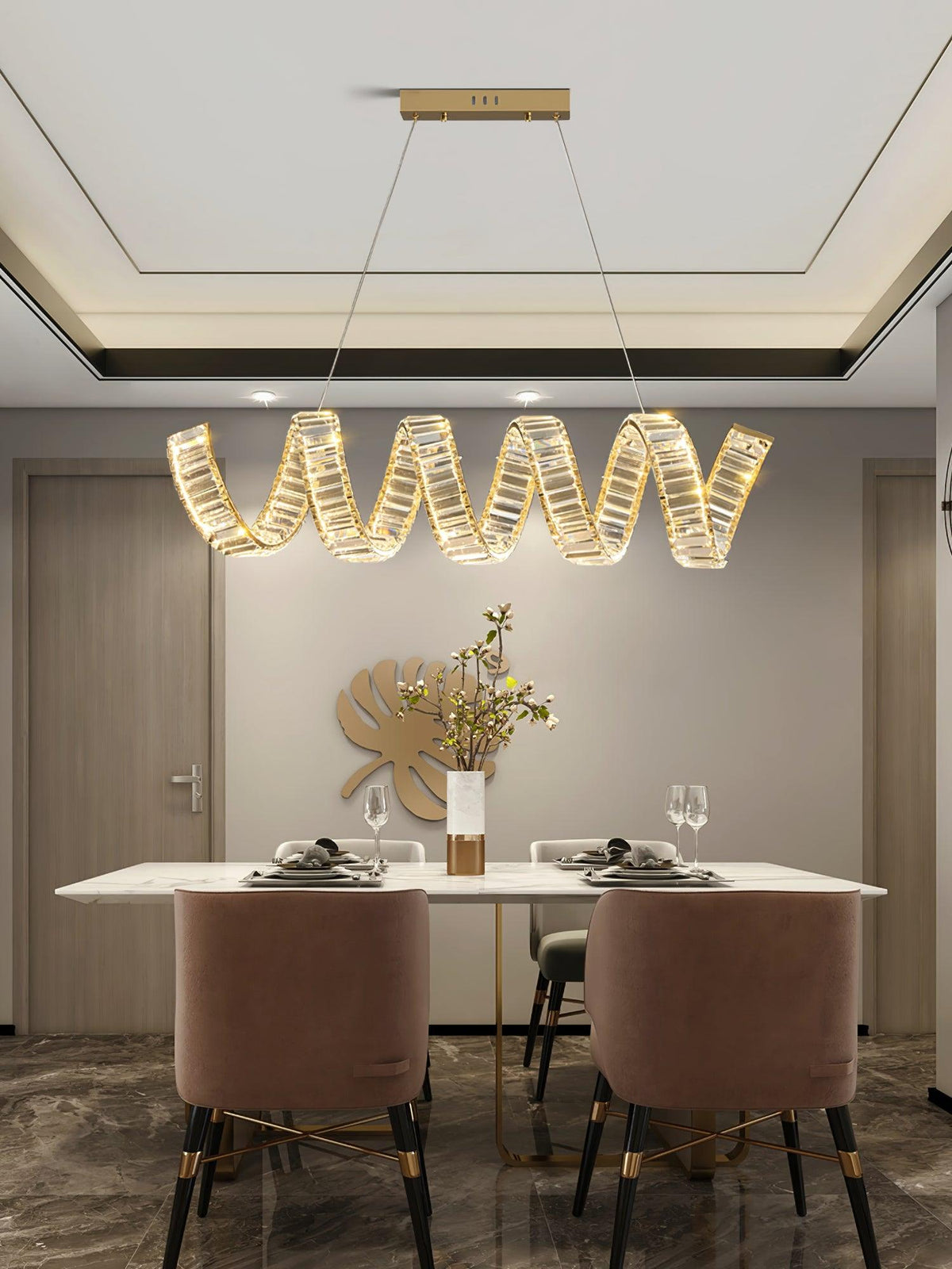 Embrlyn Crystal Chandelier-Moonnatur
