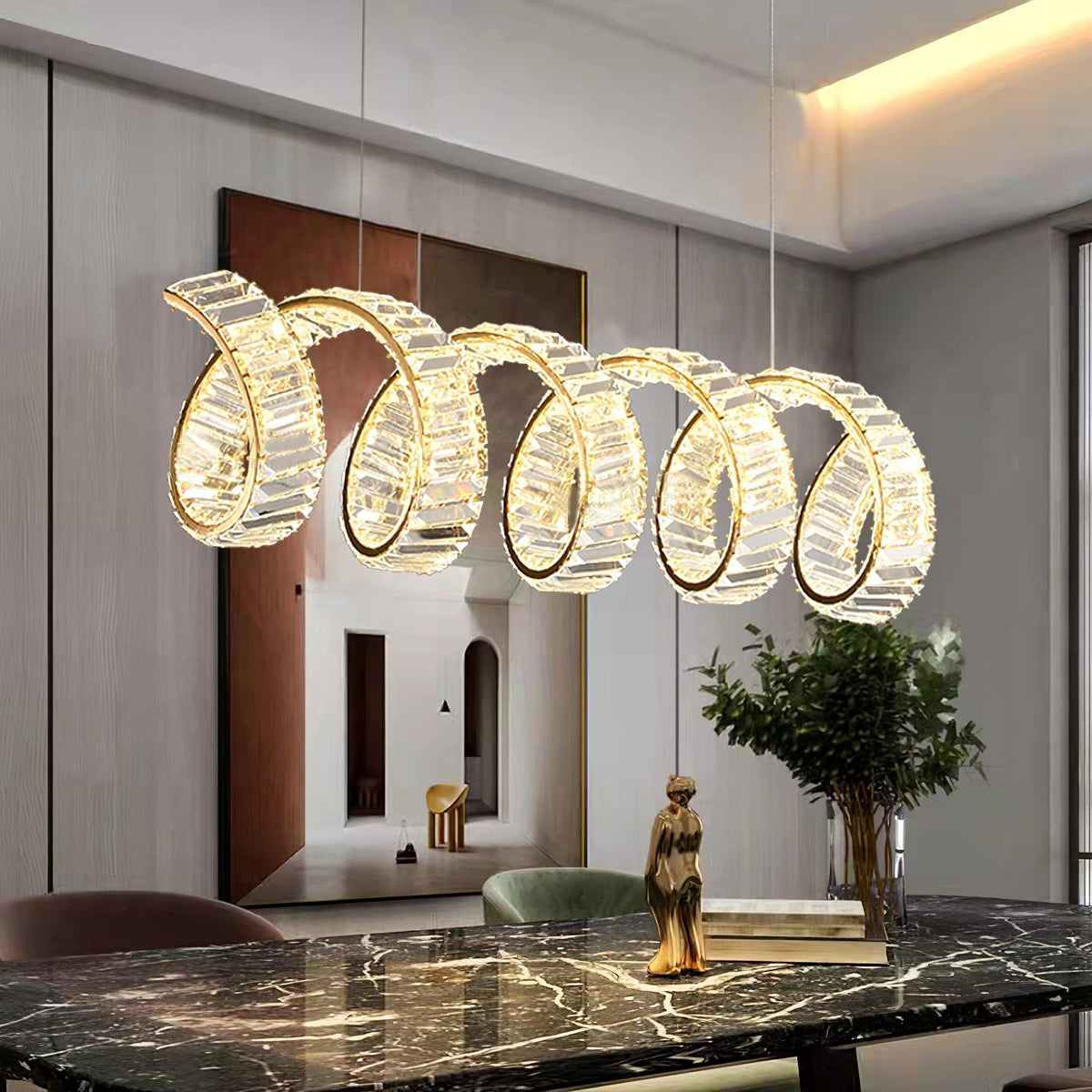 Embrlyn Crystal Chandelier-Moonnatur