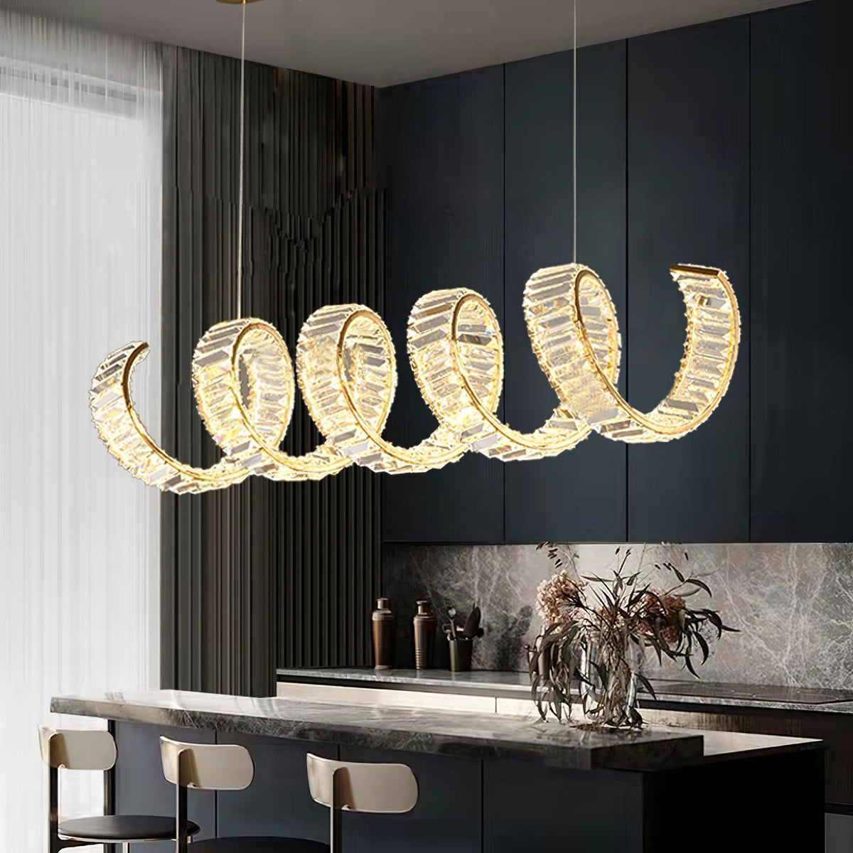 Embrlyn Crystal Chandelier-Moonnatur
