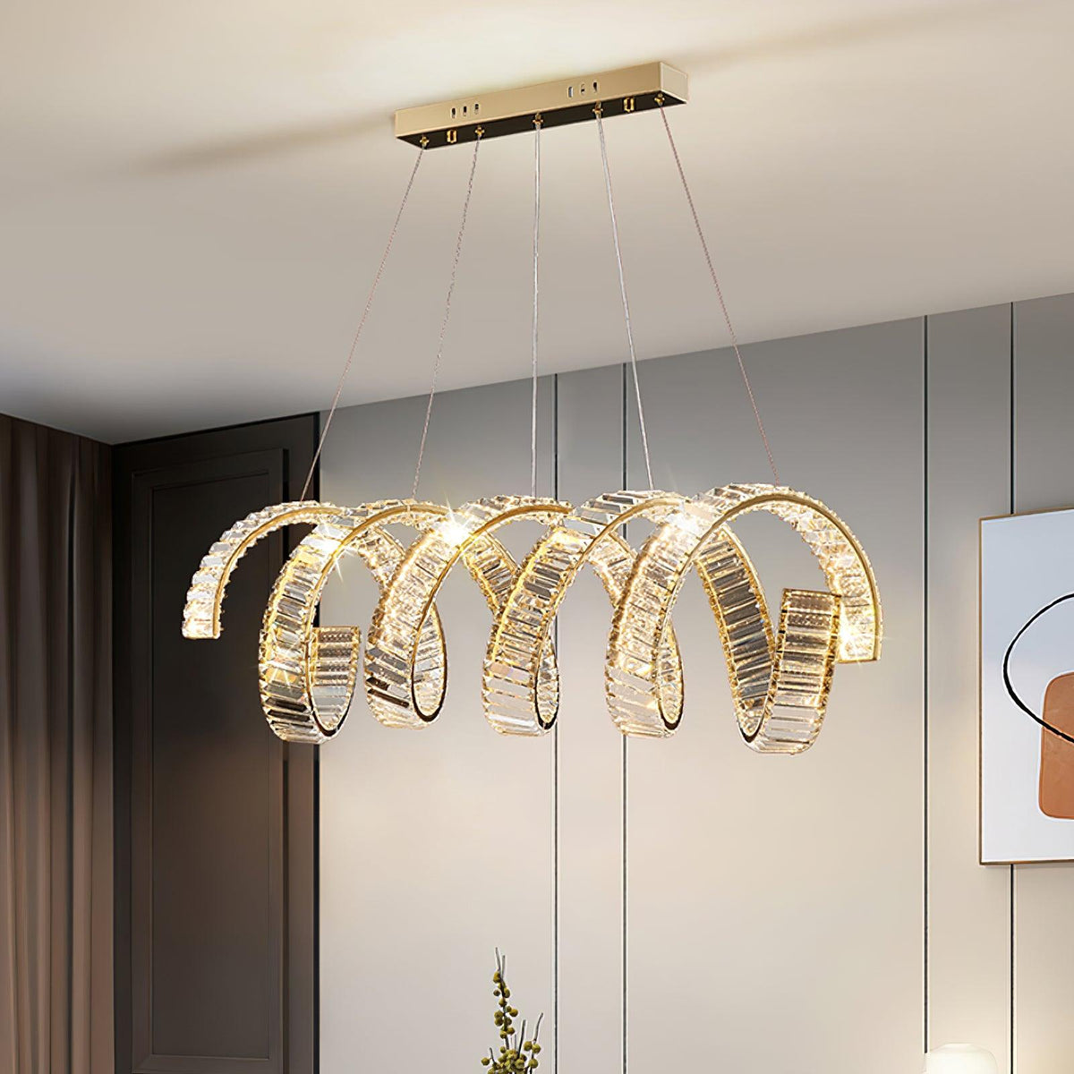 Embrlyn Crystal Chandelier-Moonnatur