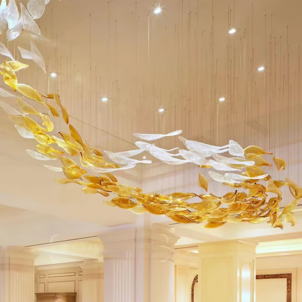 Hadrenia Glass Chandelier-Moonnatur