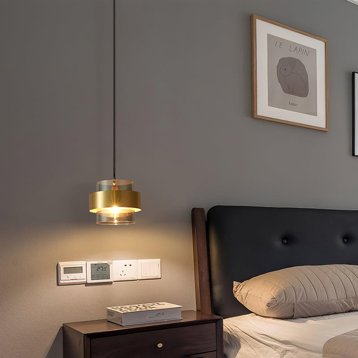 Esmelle Glass Pendant Light-Moonnatur