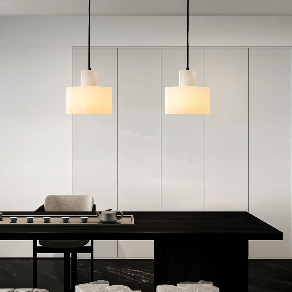 Caldenrose Alabaster Pendant Light-Moonnatur