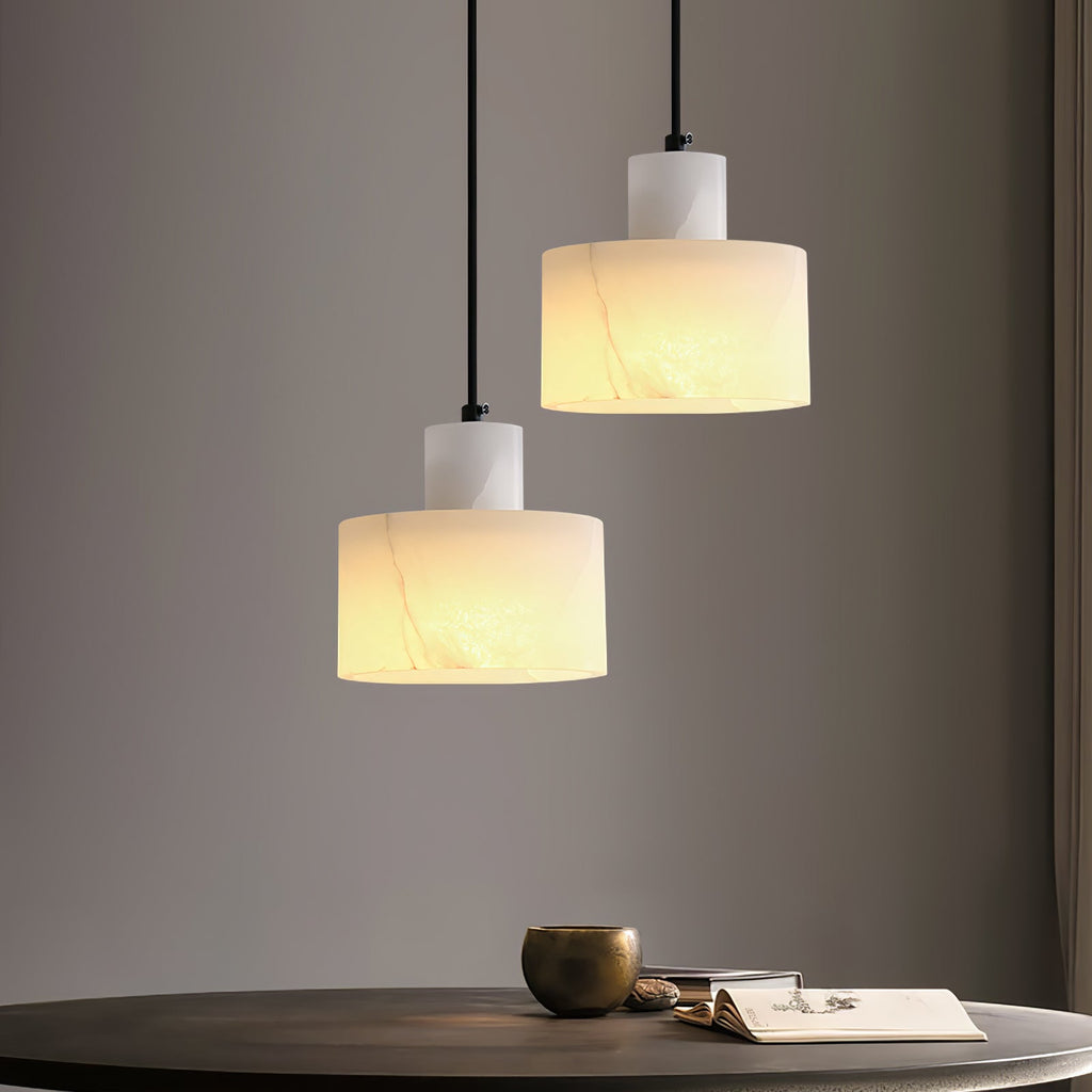 Caldenrose Alabaster Pendant Light-Moonnatur