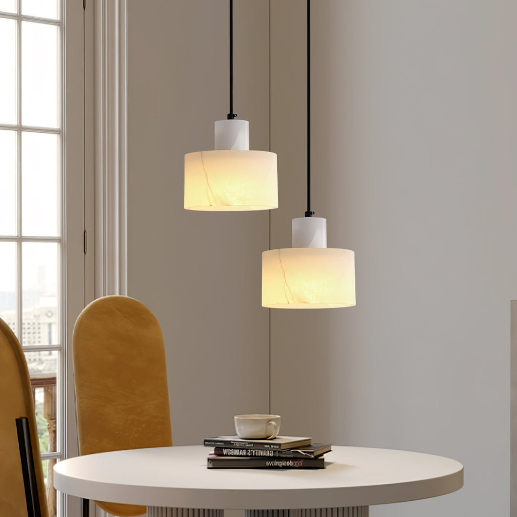 Caldenrose Alabaster Pendant Light-Moonnatur