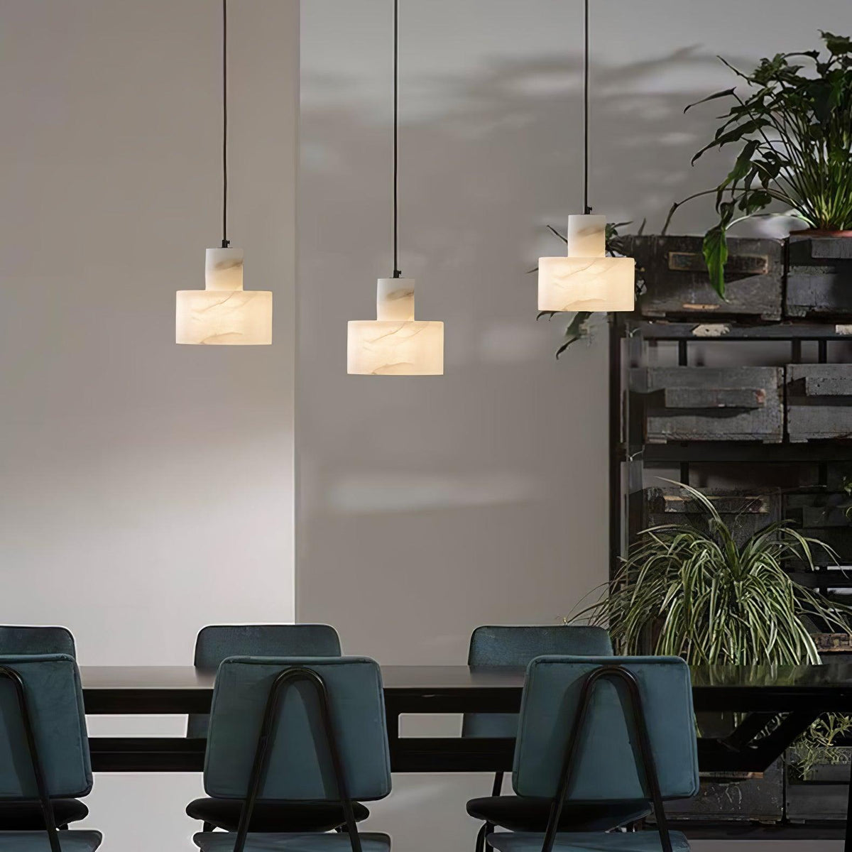 Caldenrose Alabaster Pendant Light-Moonnatur