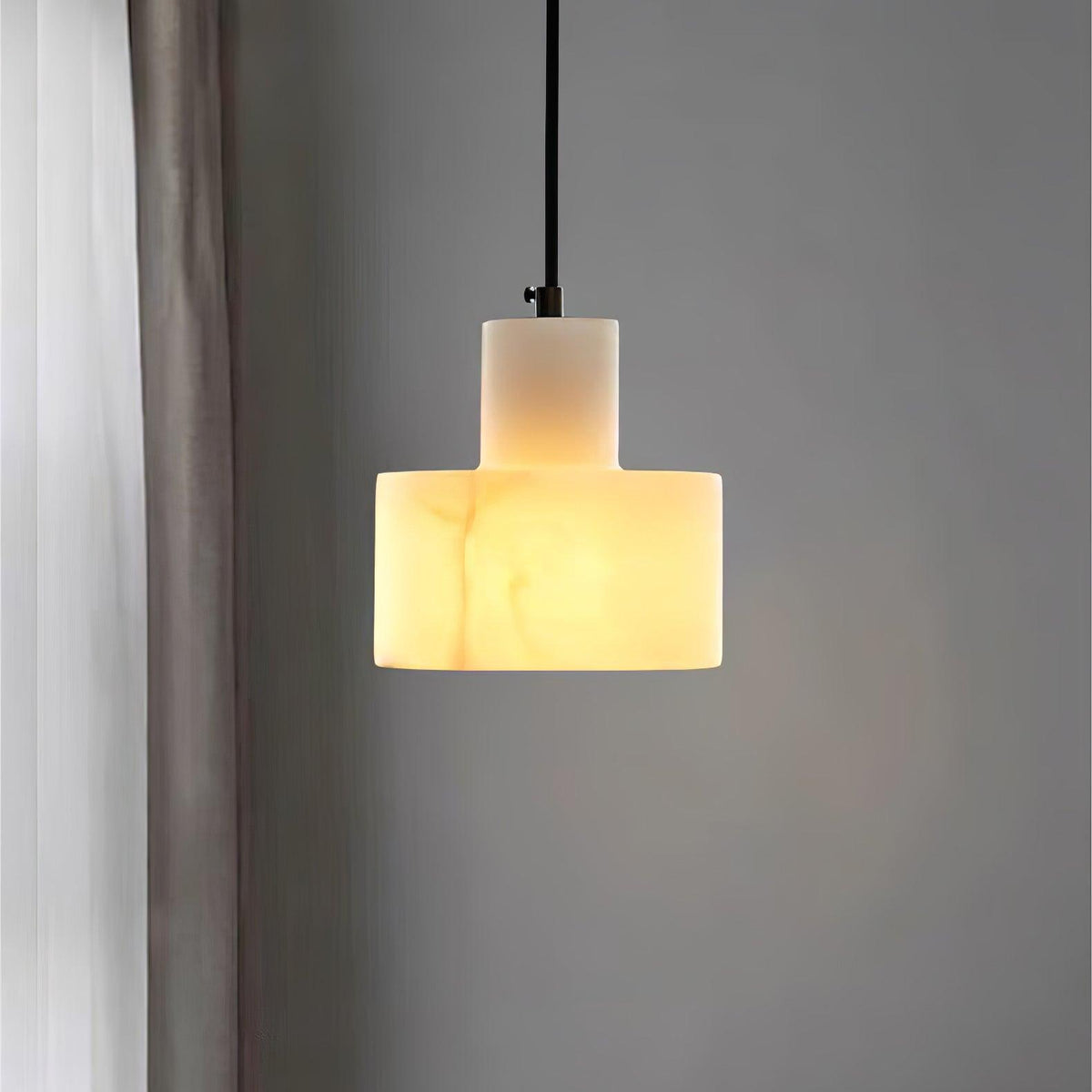 Caldenrose Alabaster Pendant Light-Moonnatur