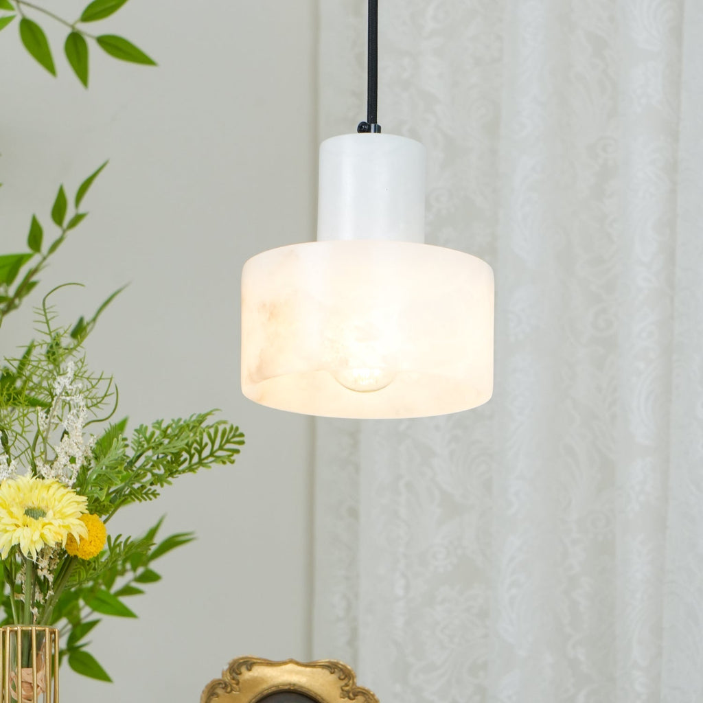 Caldenrose Alabaster Pendant Light-Moonnatur