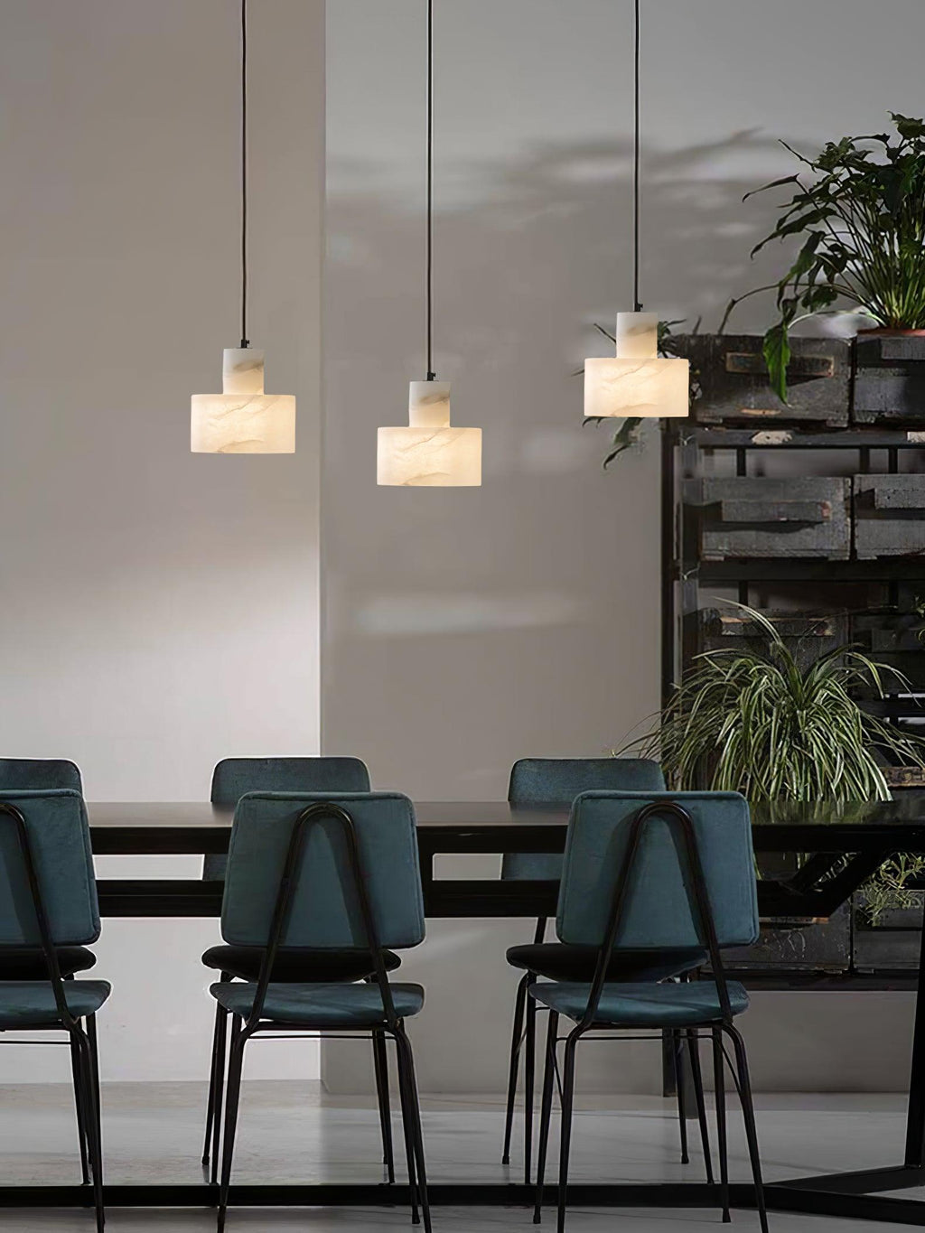 Caldenrose Alabaster Pendant Light-Moonnatur