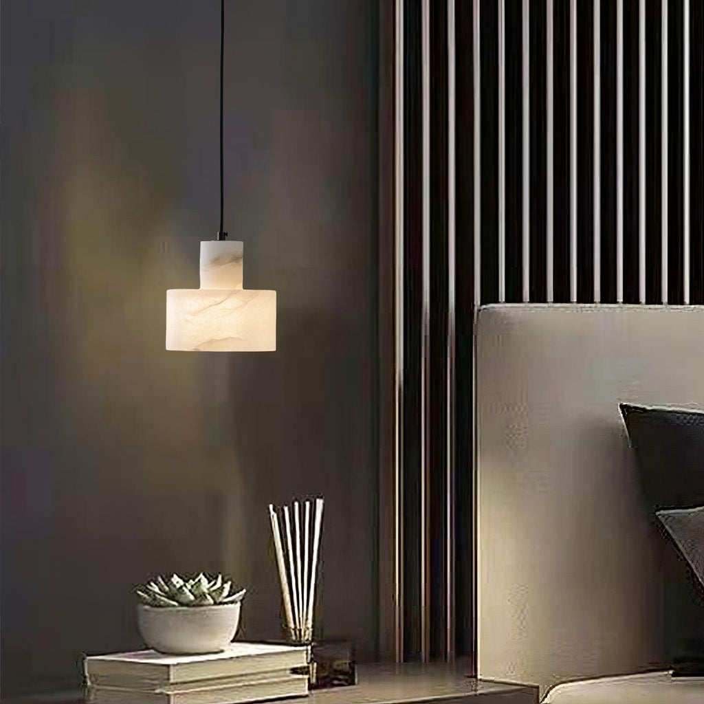 Caldenrose Alabaster Pendant Light-Moonnatur