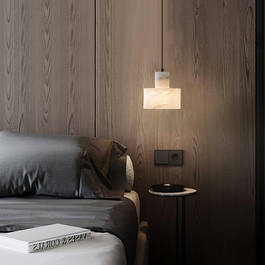 Caldenrose Alabaster Pendant Light-Moonnatur