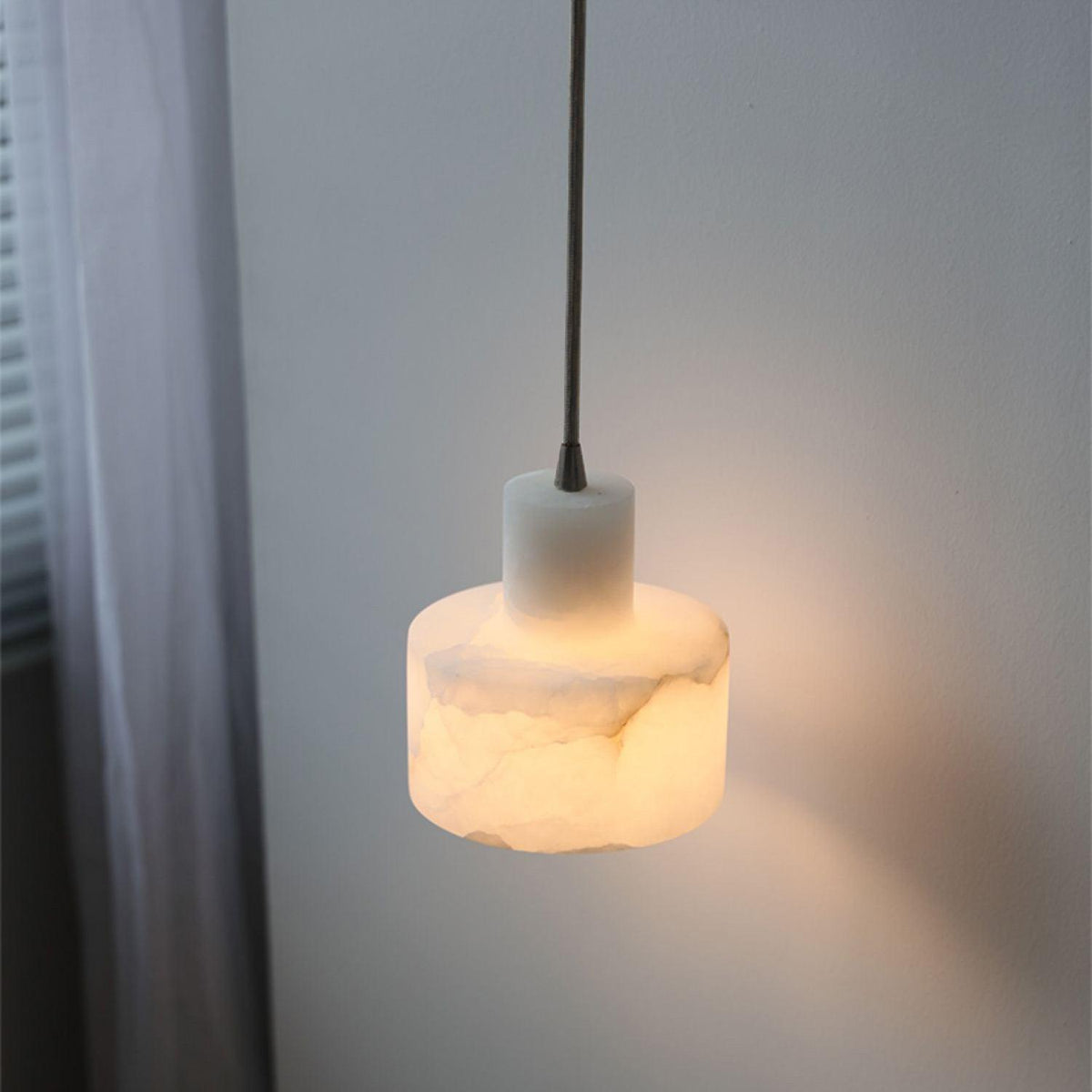 Caldenrose Alabaster Pendant Light-Moonnatur