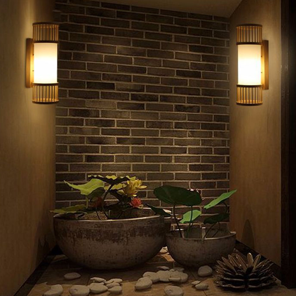 Hatherenna Rattan Wall Light-Moonnatur