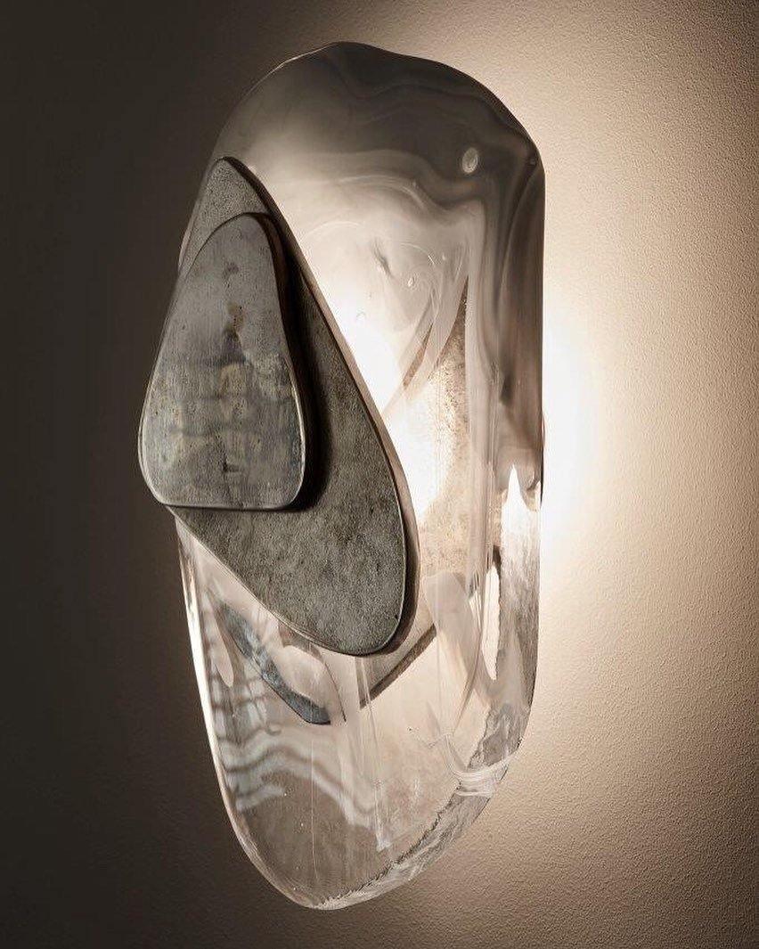 Kalvane Glass Wall Light-Moonnatur