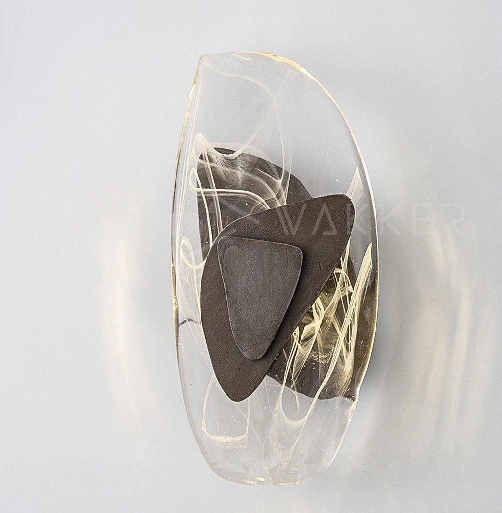 Kalvane Glass Wall Light-Moonnatur