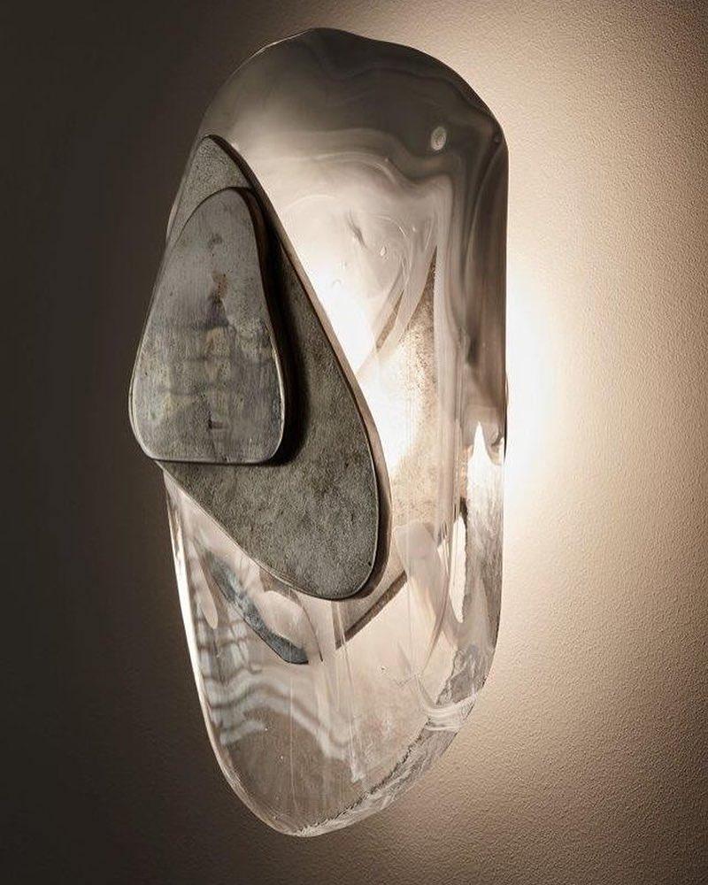 Kalvane Glass Wall Light-Moonnatur