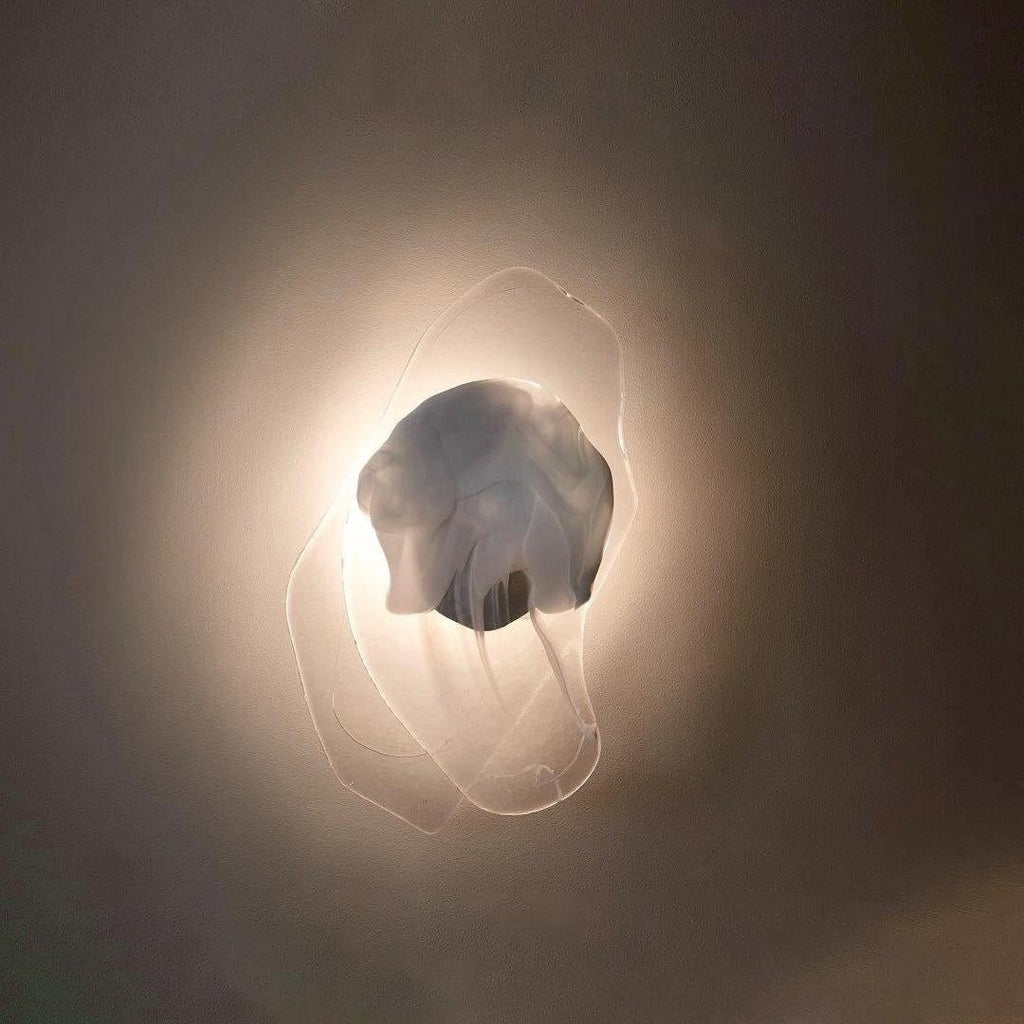 Kalvane Glass Wall Light-Moonnatur