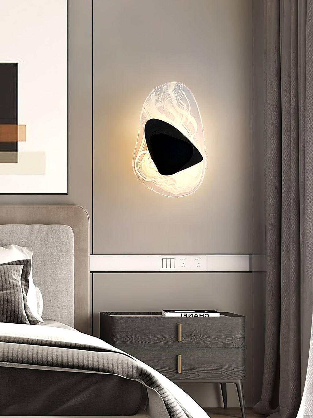 Kalvane Glass Wall Light-Moonnatur