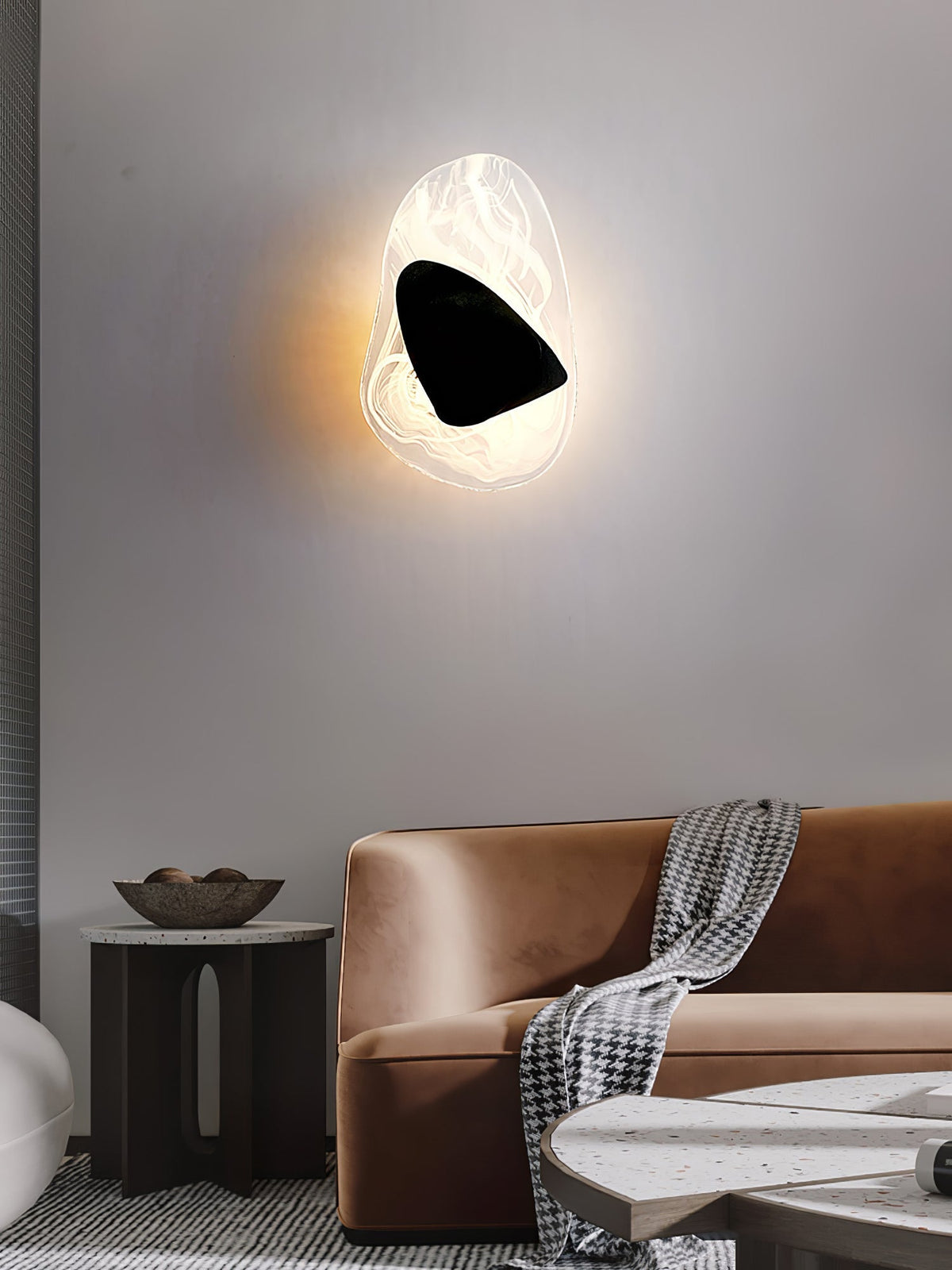 Kalvane Glass Wall Light-Moonnatur