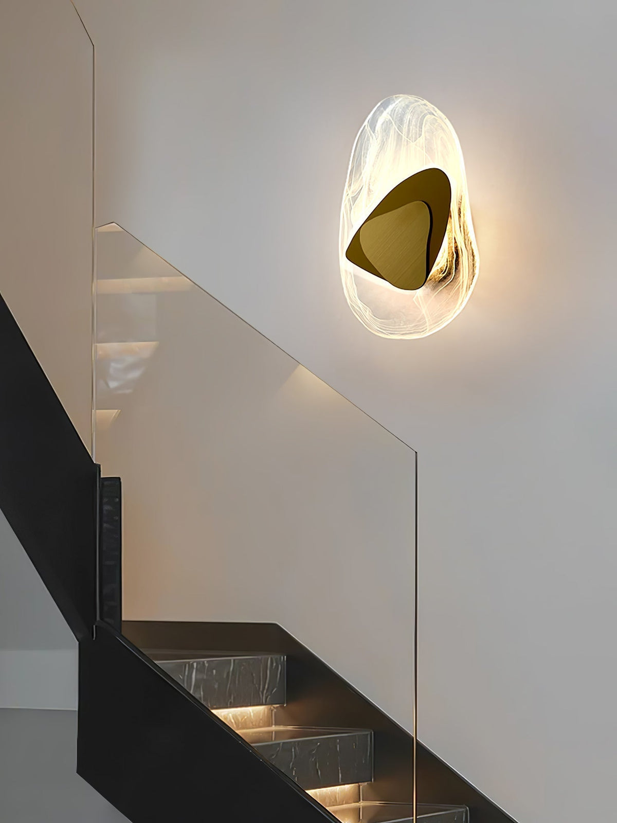 Kalvane Glass Wall Light-Moonnatur