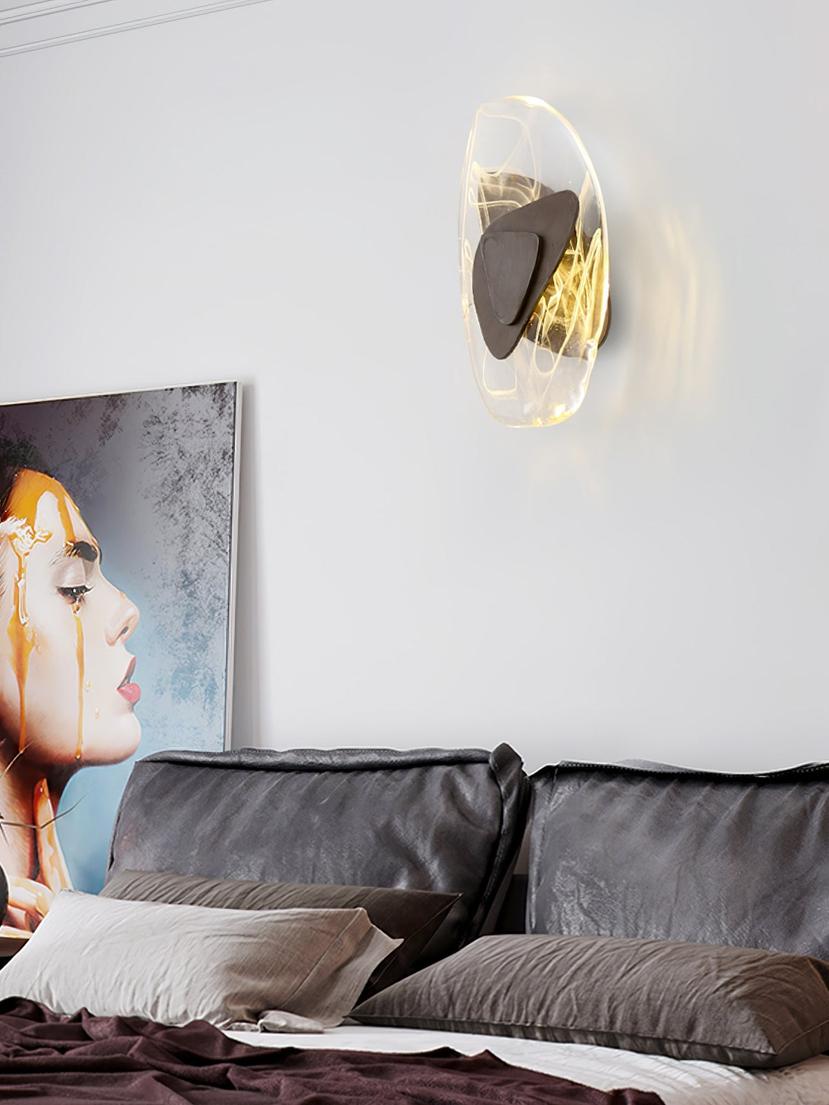 Kalvane Glass Wall Light-Moonnatur