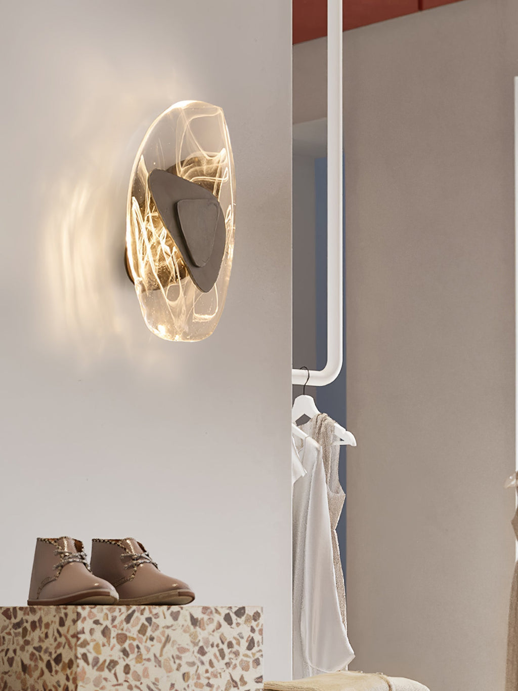 Kalvane Glass Wall Light-Moonnatur