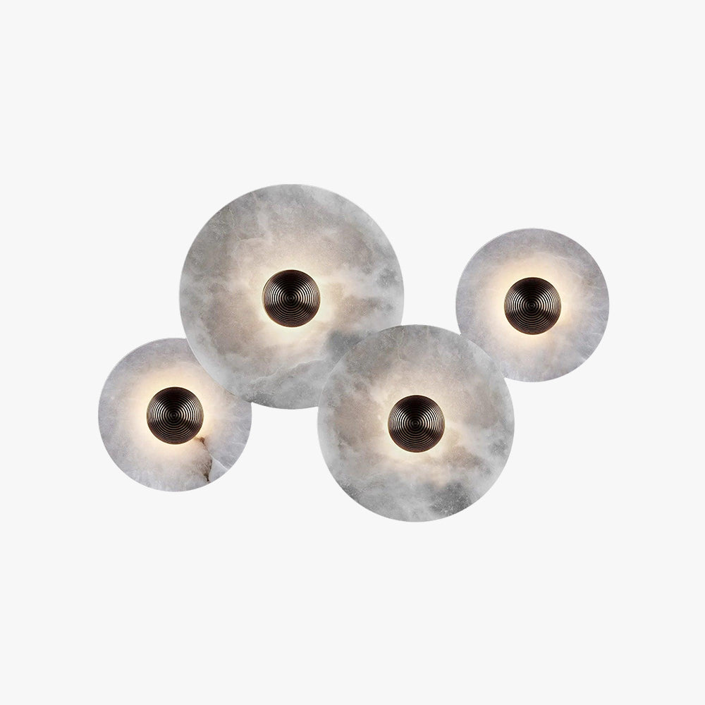 Kesterlynne Alabaster Wall Light-Moonnatur