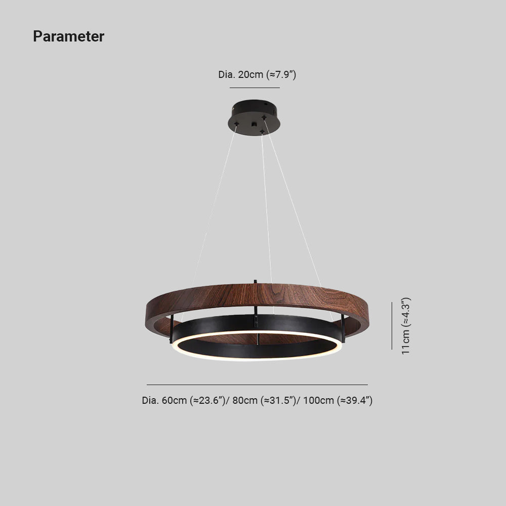 Erlenbrook Wood Chandelier-Moonnatur