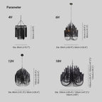 Jardenoria Wood Chandelier-Moonnatur