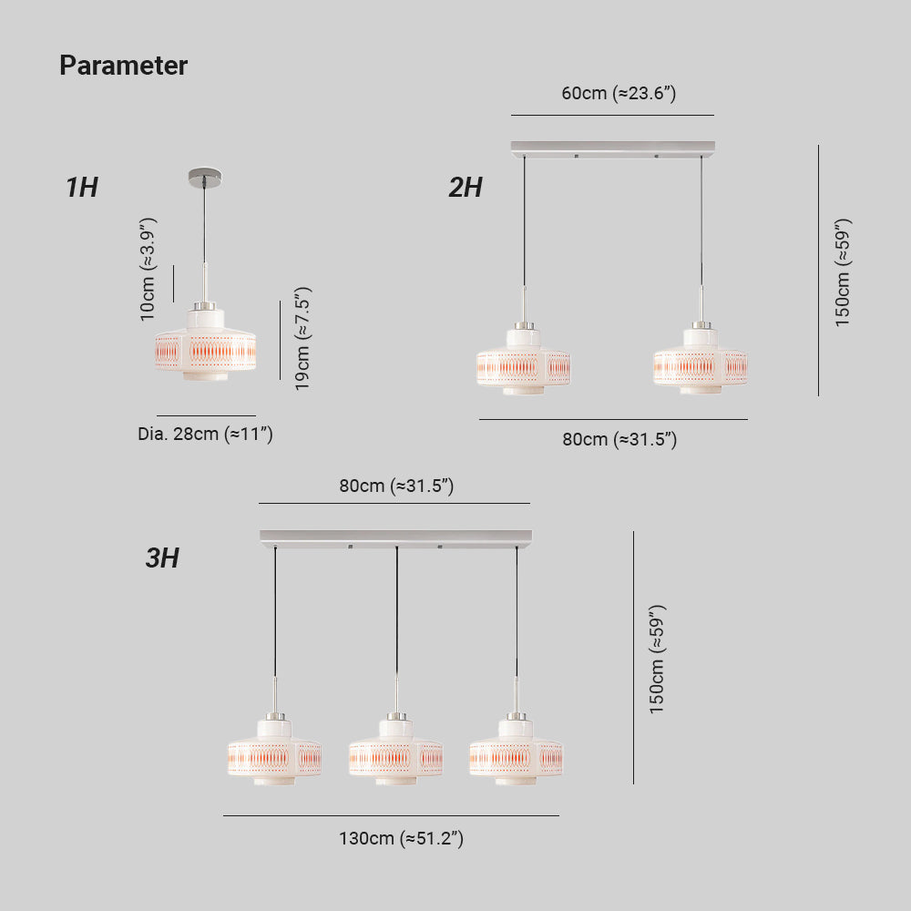 Laderora Glass Pendant Light-Moonnatur