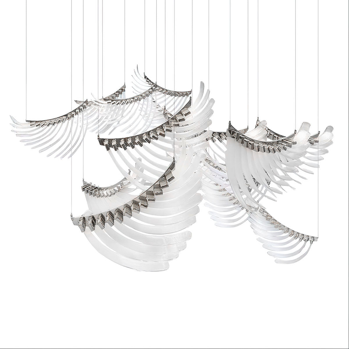 Orlenora Glass Chandelier-Moonnatur