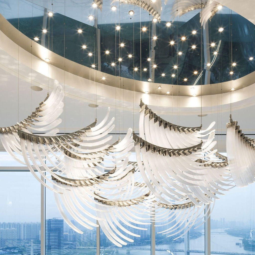 Orlenora Glass Chandelier-Moonnatur