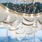 Orlenora Glass Chandelier-Moonnatur