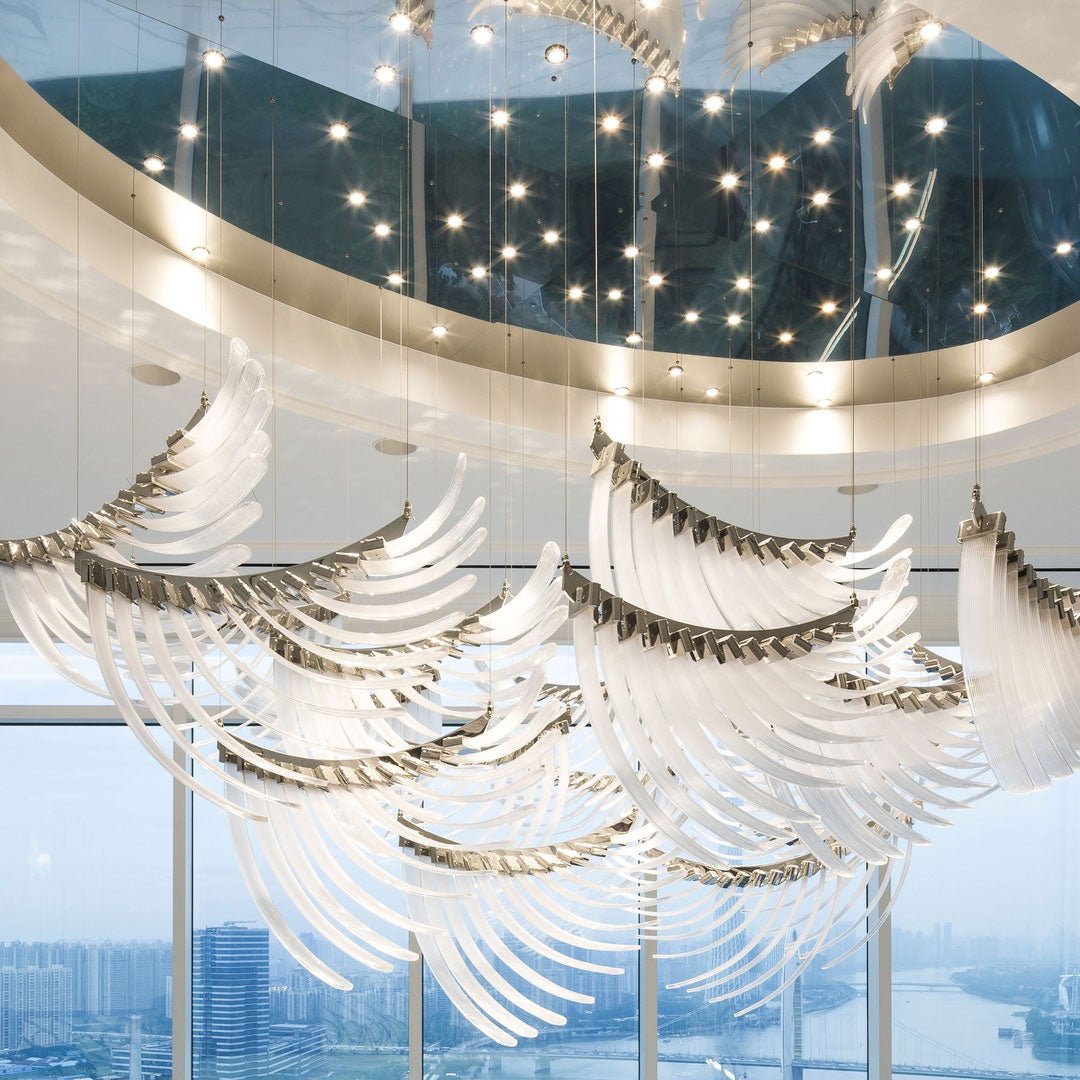 Orlenora Glass Chandelier-Moonnatur