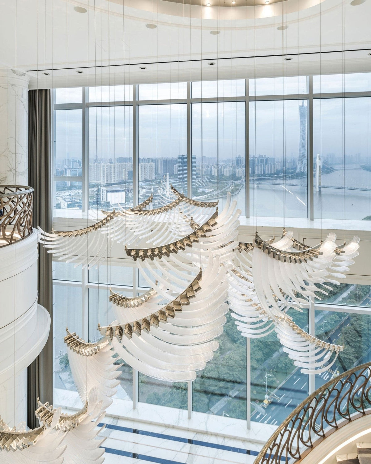 Orlenora Glass Chandelier-Moonnatur