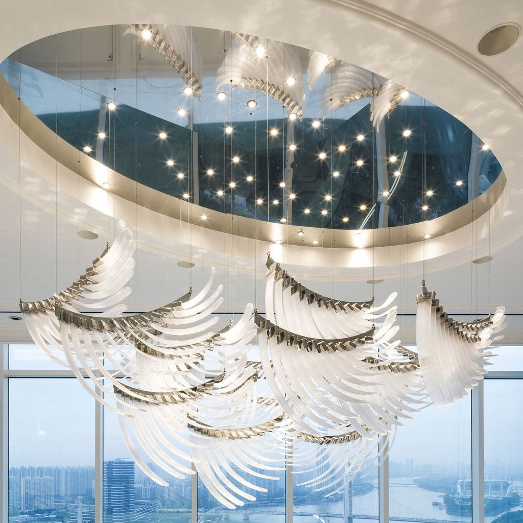 Orlenora Glass Chandelier-Moonnatur