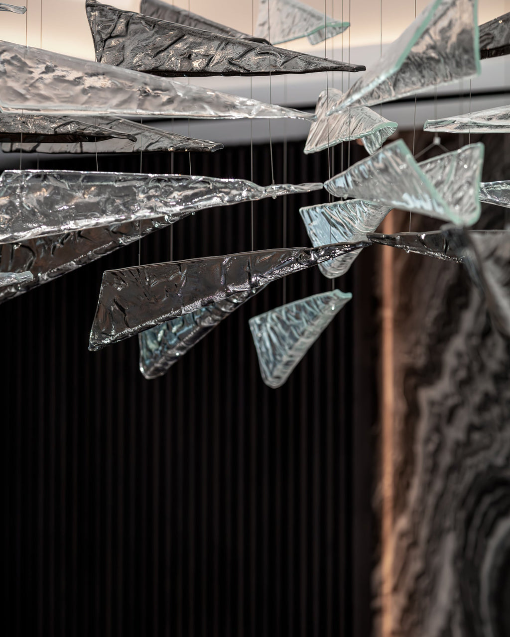 Talenina Glass Chandelier-Moonnatur