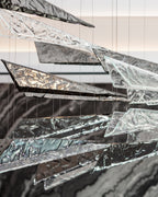 Talenina Glass Chandelier-Moonnatur