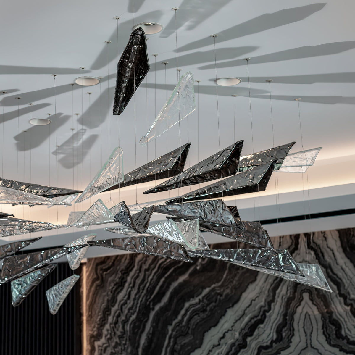 Talenina Glass Chandelier-Moonnatur