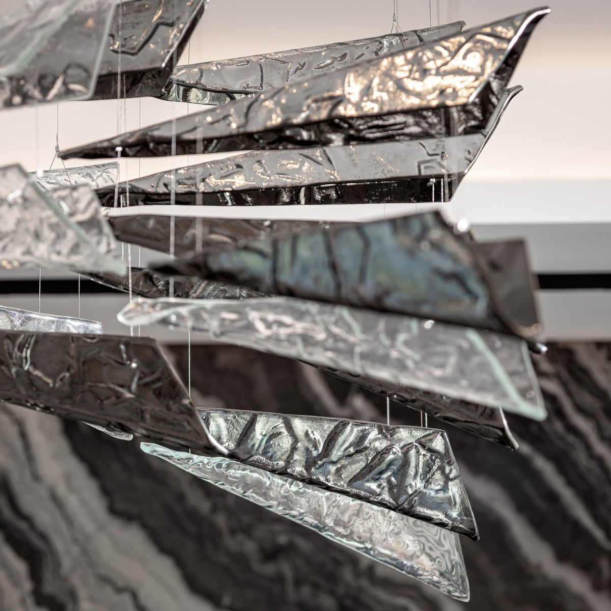 Talenina Glass Chandelier-Moonnatur